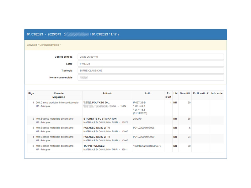 Easy G - Gestione del magazzino